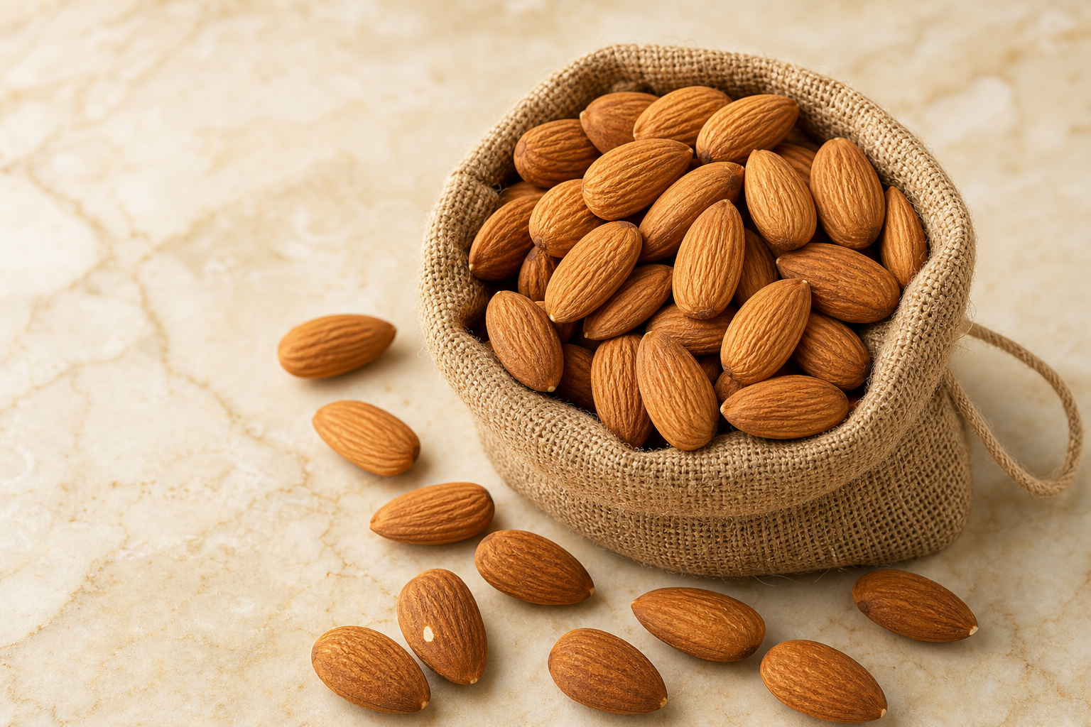 Premium raw almonds